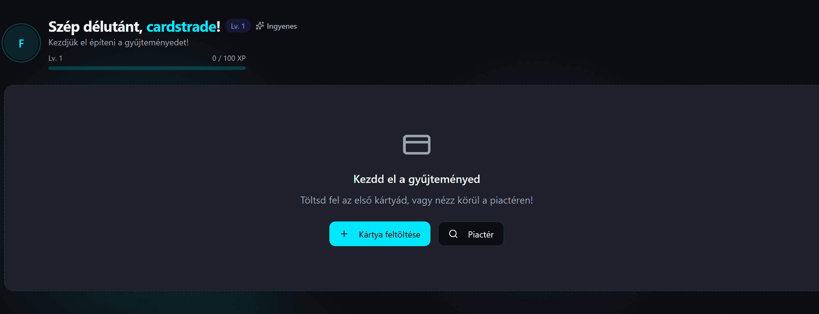 Regisztráció és profil