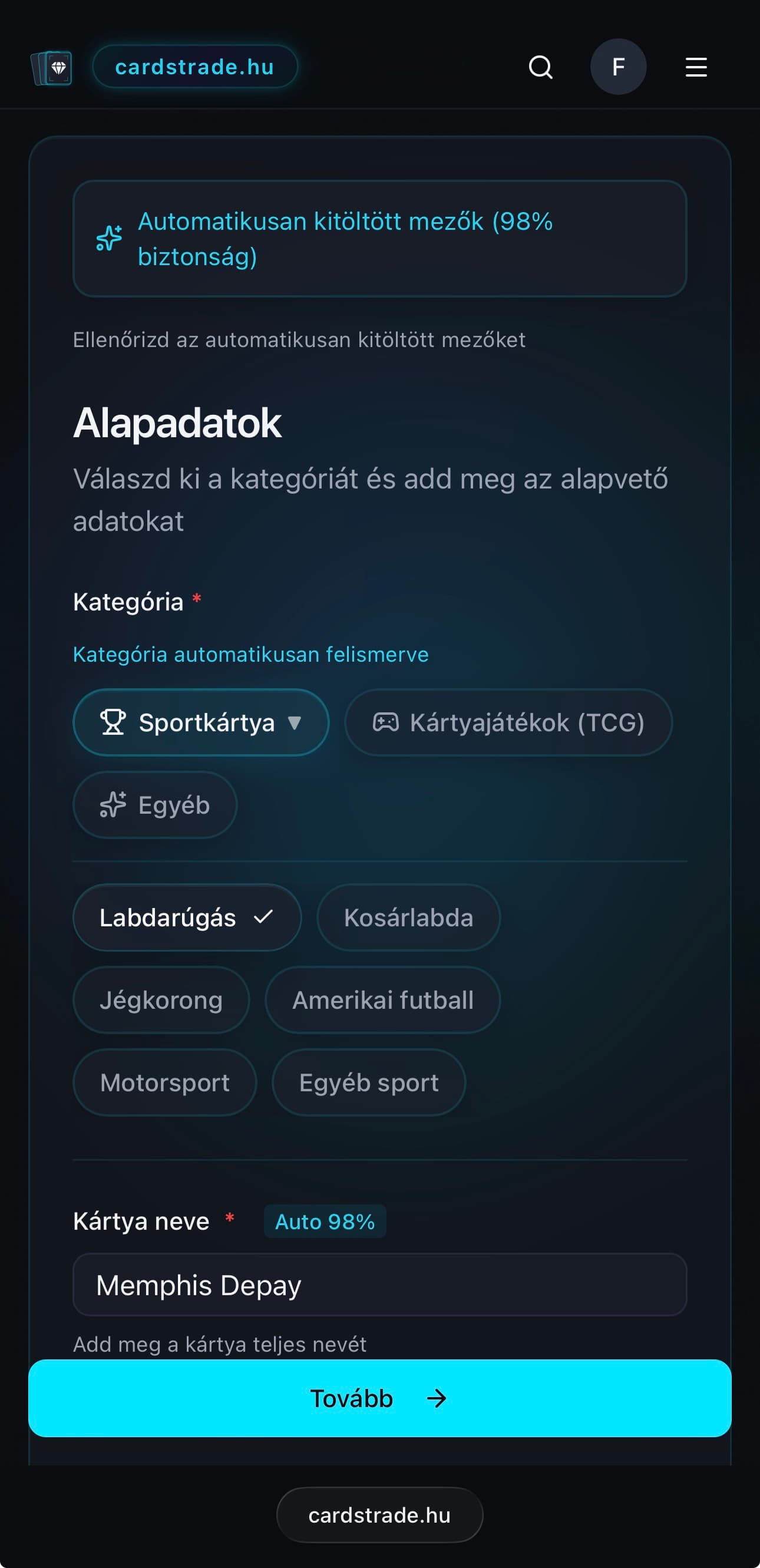 Villámgyors feltöltés AI-felismeréssel